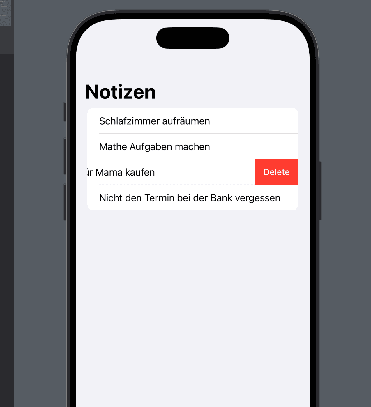 Einfache Notizen-App mit SwiftUI – Schritt für Schritt